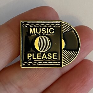 80er 90er Jahre kind Vintage Throw zurück Retro Anstecknadel Emaille Abzeichen Schallplattenhülle Musik bitte Liebhaber Geburtstag Weihnachtsgeschenk Geschenk Erinnerungen