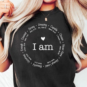 I am amazing capable strong Shirt, Bible Verse Shirt, Christian Inspiration Shirt, Women Empowerment tee, Religious Shirt, Motivational gift