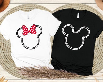 Mickey-Minnie Mouse Shirt, Disney couple shirt, Disney Family Shirt, Custom Disney Shirt, Disney Matching, Disneyworld Shirt, Mickey shirt