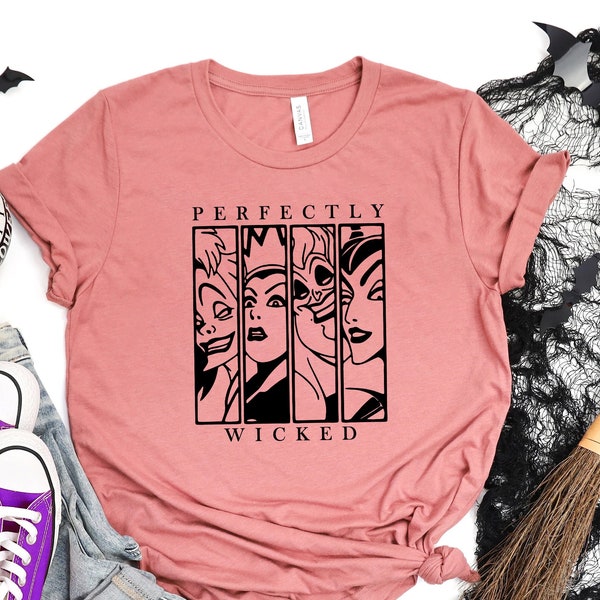 Perfectly Wicked Shirt | Halloween Shirt | Witch Hat Shirt | Halloween Spell Shirt | Halloween Gift Tee | Bella Canvas