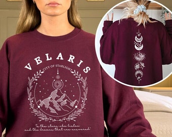 Velaris Sweatshirt, Velaris City Of Starlight Sweatshirts, The Night Court Shirt,SJM Merch Shirt, City of Starlight Sweater, Acotar Shirts