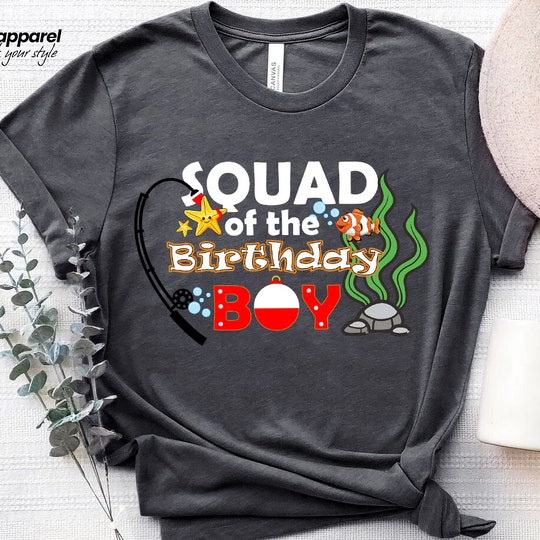 Fishing Family Shirts, Boy Birthday Shirt, Matching Family Birthday Fishing Shirts, Fishing Birthday Shirt, Personalized Family Fish Shirt