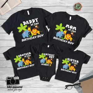 Safari Jungle Birthday Shirt, Matching Family Birthday Shirts, Matching Family Safari Shirt, Zoo Birthday Shirt, Personalized Birthday Shirt