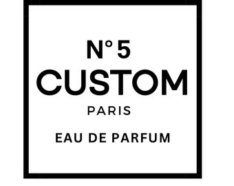 Custom PNG & PDF Designer Label Digital Download