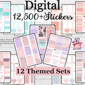 12,500 Digital Planner Sticker Bundle, Digital Mega Sticker Pack, Digital Planner Stickers, Goodnotes Stickers, Digital Planner Sticker Pack