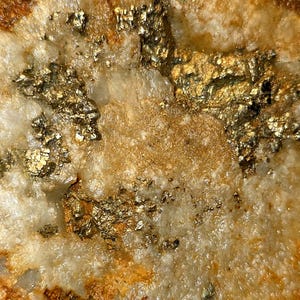 RARE Gold Platinum ore. White gold! Rare platinum group specimen.
