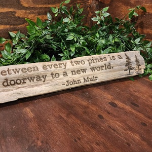 John Muir - Between every two pines is a doorway to a new world.