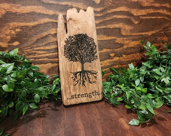 Oak Tree Driftwood Art: Handmade California Coastal Decor