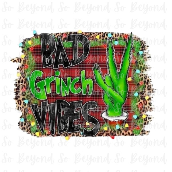 Bad Grinch Vibes Svg - Etsy