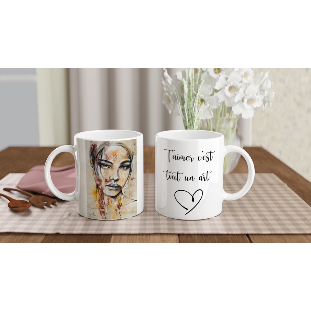 Mug Valentine's Day Sil , Loving You Is An Art