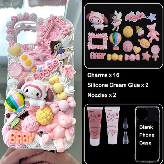 Decorating Phone Case With Charms Decoden Phone Case Decorating
