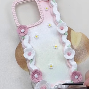 Sakura Decoden Phone Case for All Brand, Ombre Icing Decora Phone Case, Handmade iPhone 14 Case, Samsung, Android image 2