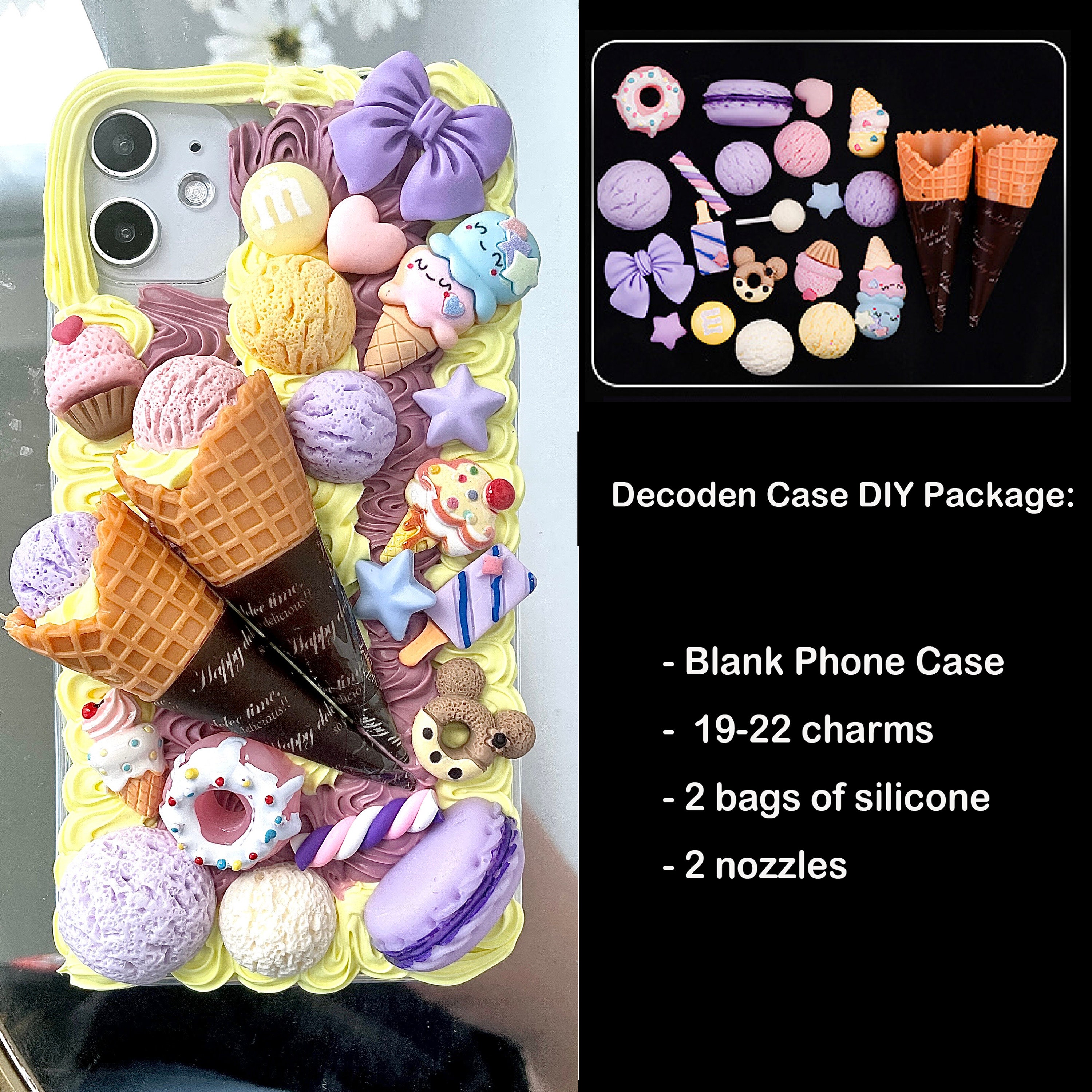 DIY Decoden Phone Case Craft Kit, DIY Craft Kit, Gifts