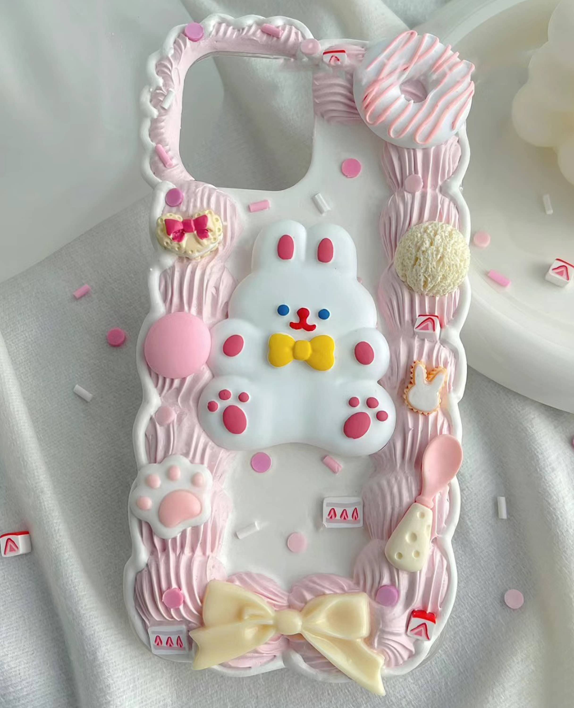 Strawberry Cake Decoden Phone Case for All Brand, Kawaii Strawberry Cake Decoden Phone Case for All Brand, Kawaii