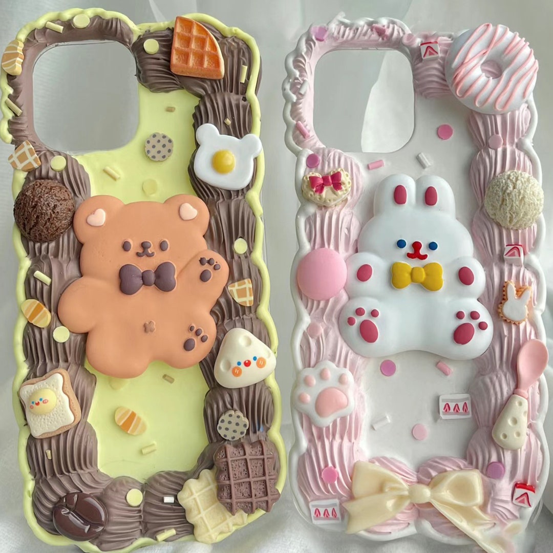 iPhoneアクセサリー cake Fake Cake Style Decoden Phone Case for All Brand, Kawaii