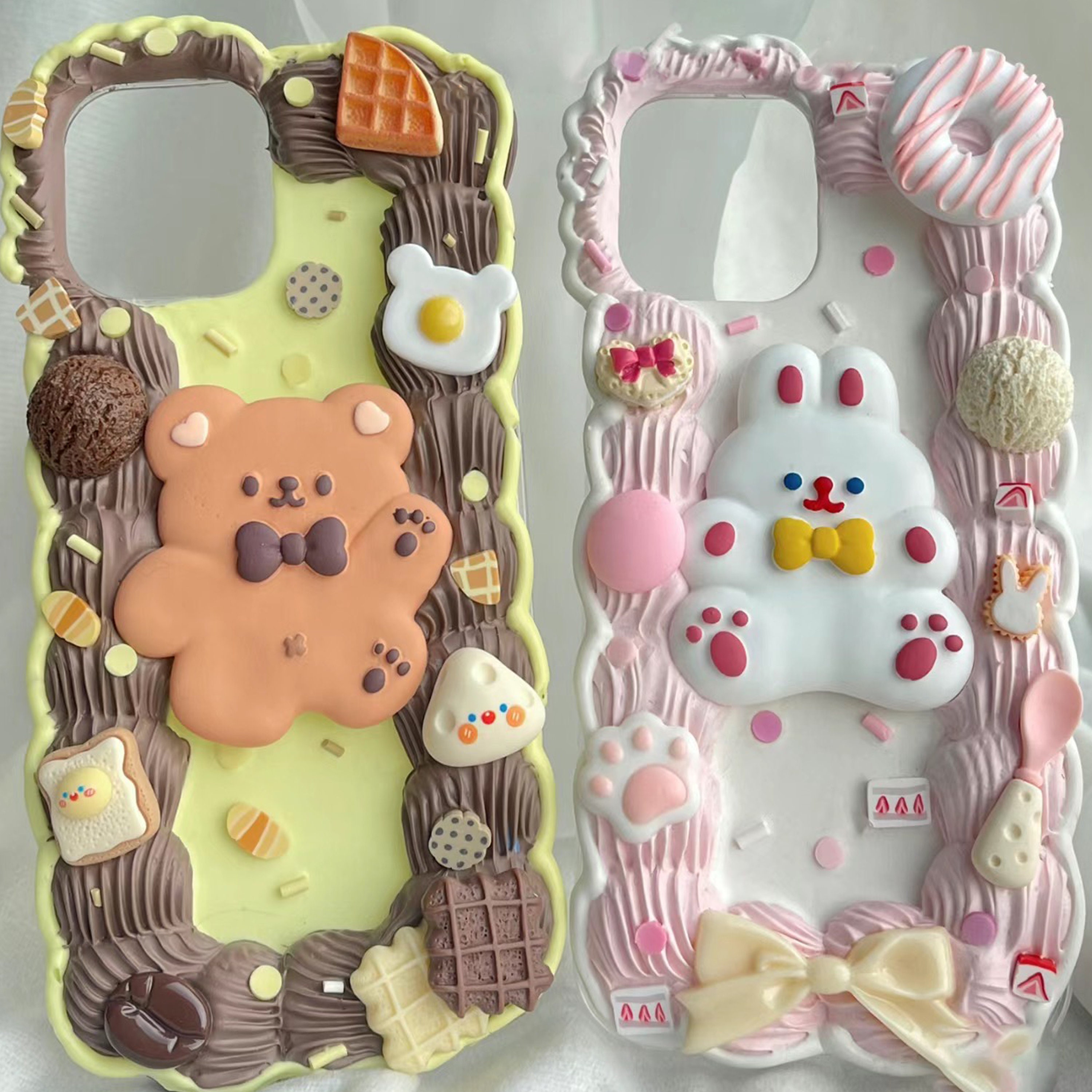 Fake Cake Style Decoden Phone Case for All Brand, Kawaii Fake Cake Style Decoden Phone Case for All Brand, Kawaii