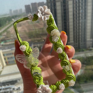 Green Decoden Phone Case, Fake Cream Phone Case, Phone Case for Apple, Phone Case for Samsung, Available for All Model All Brand