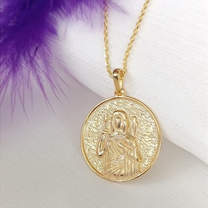 Sterling Silver Hera Goddess Necklace: Ancient Greek Mythology Jewelry