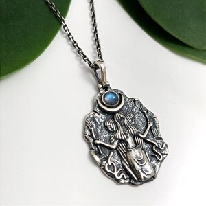 Goddes Hecate-Mythologic Hekate Medallion,Goddess Necklae,Ancient Greek Pendant,Hecate Triple Goddess Witchcraft,Magic Pendant-Witch Jewelry