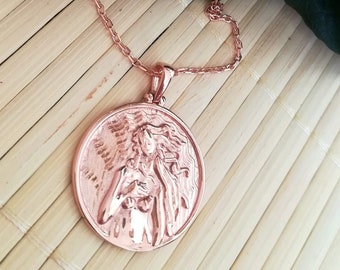 Sterling Silver Aphrodite Necklace: Greek Mythology Pendant
