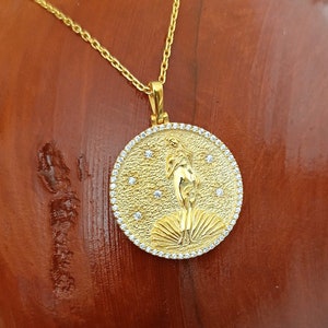 Venus Goddess Necklace -Goddess Necklace-Love Goddess Necklace-Beauty Goddess-Mythological Jewelry-Antique Jewelry-Aphrodite Necklace-Gift
