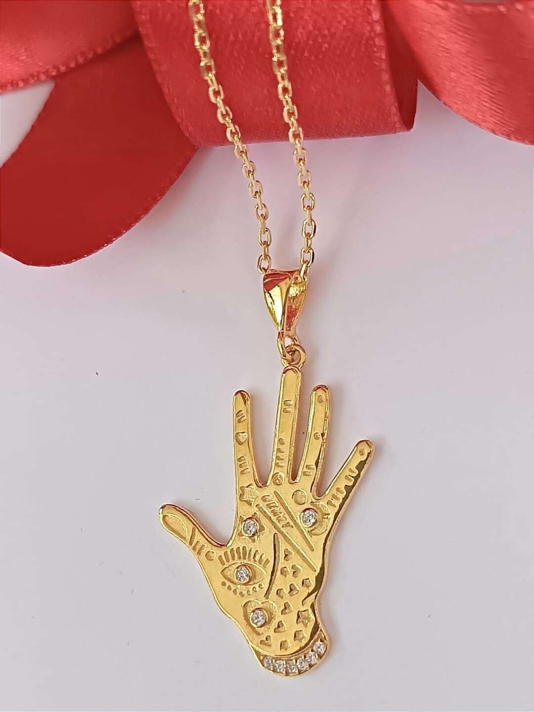 Hamsa Sterling Silver Choker