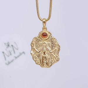 Goddes Hecate-Mythologic Hekate Medallion,Goddess Necklae,Ancient Greek Pendant,Hecate Triple Goddess Witchcraft,Magic Pendant-Witch Jewelry