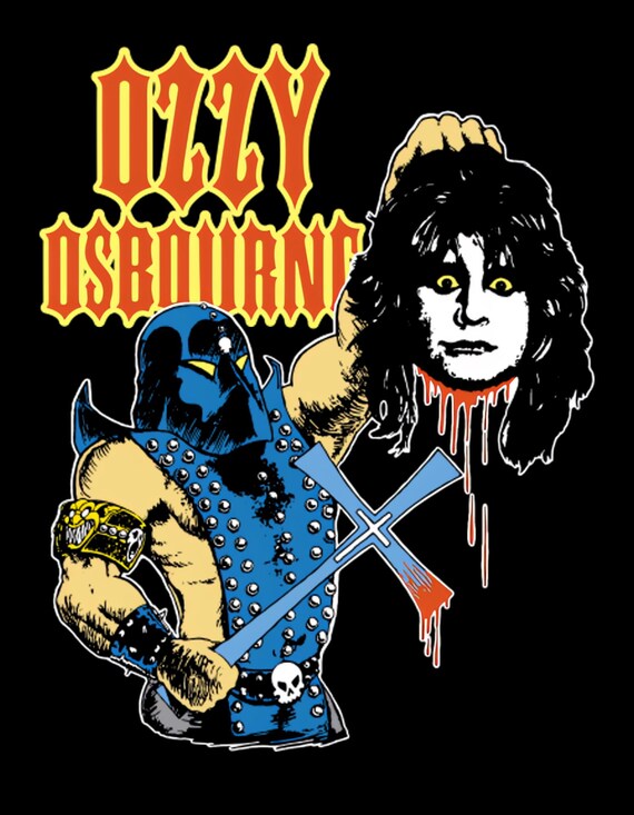 Ozzy Osbourne Halftone DTF PNG Print - Etsy