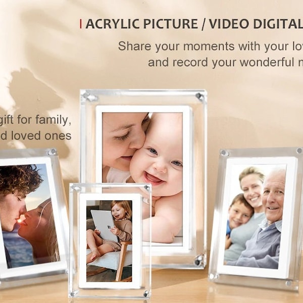Acrylic Digital Photo Frame Etsy