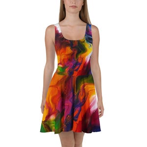 Rainbow Skater Dress