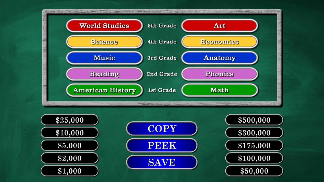 Are You Smarter Than A 5th Grader Game Show Software Etsy