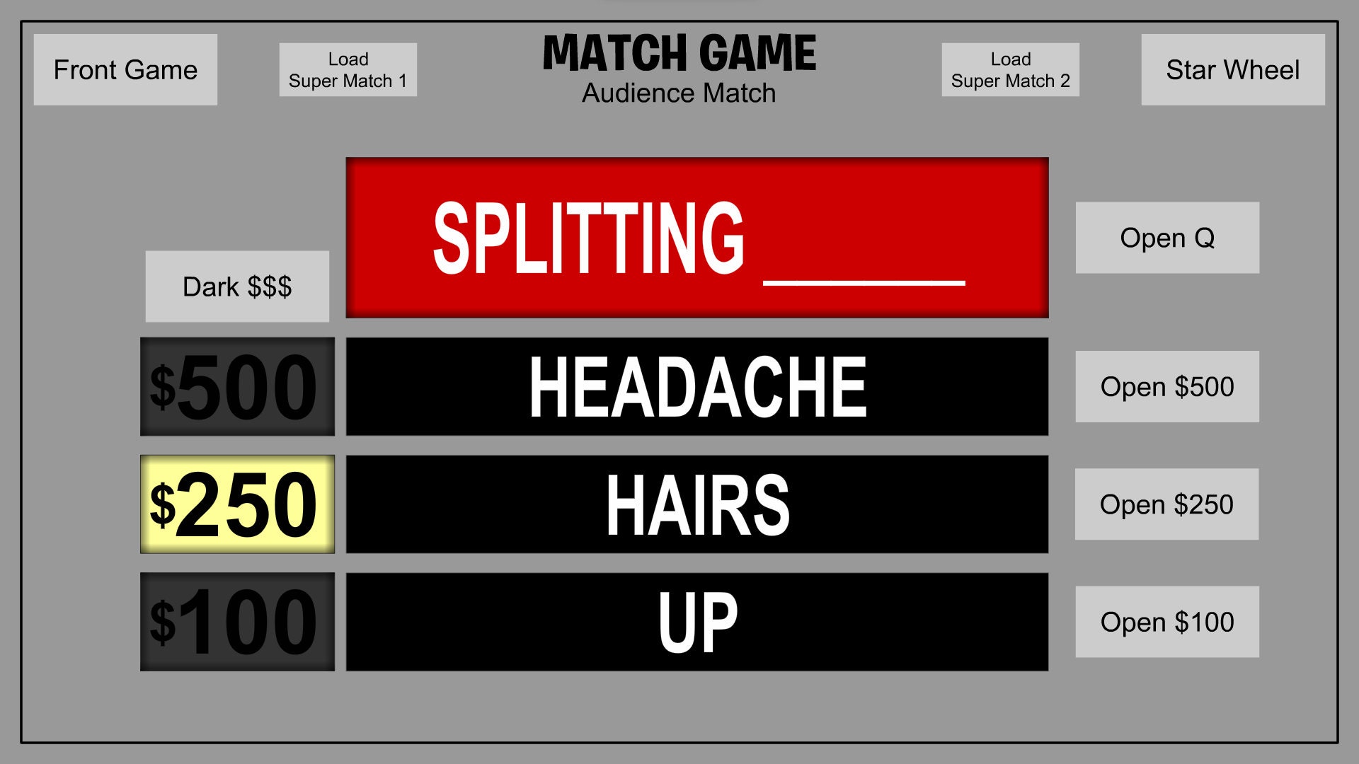 Match Game Game Show Software Etsy