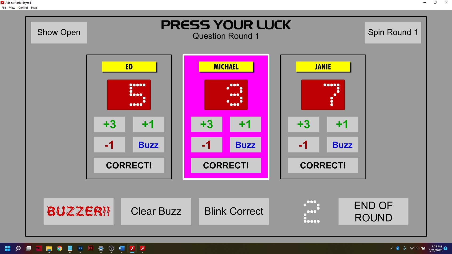 Press Your Luck Game Show Software Etsy