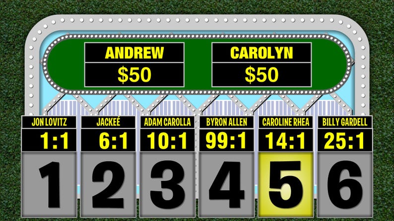 Celebrity Sweepstakes - Game Show Software - Etsy