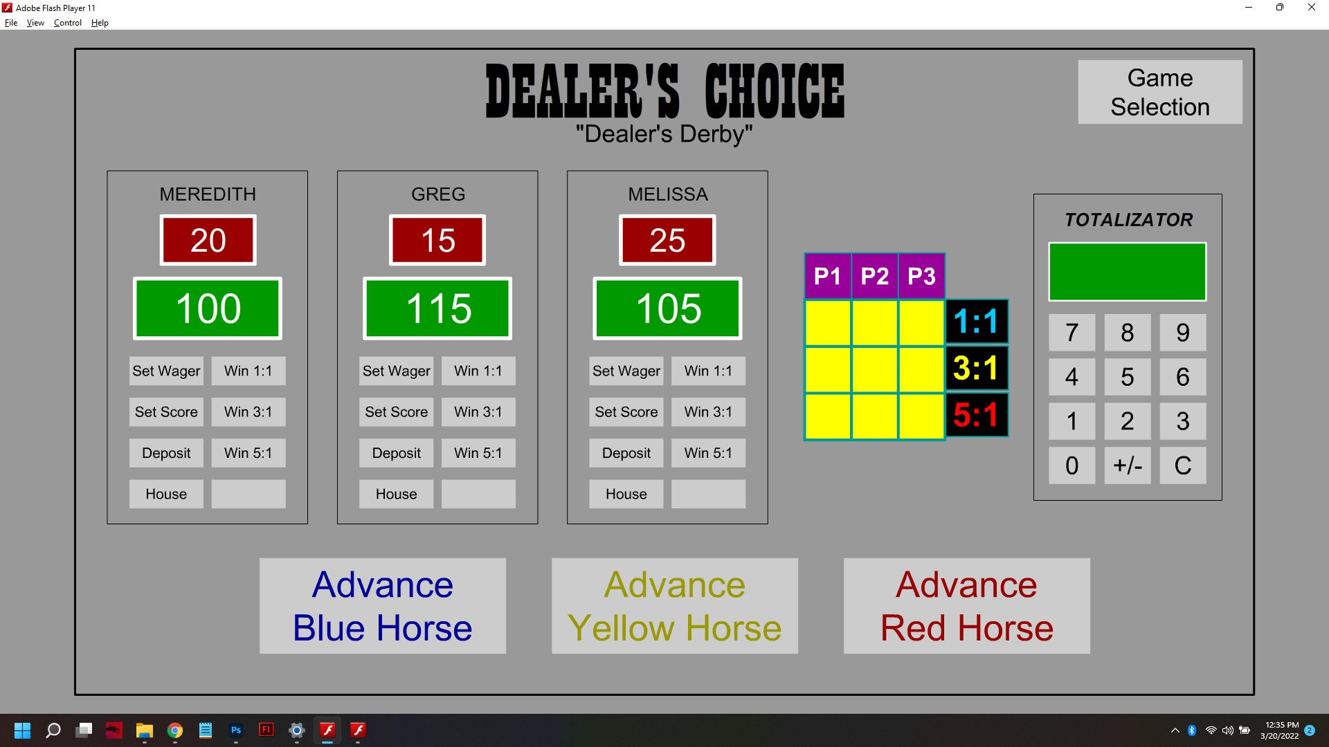 Dealer's Choice Game Show Software Etsy
