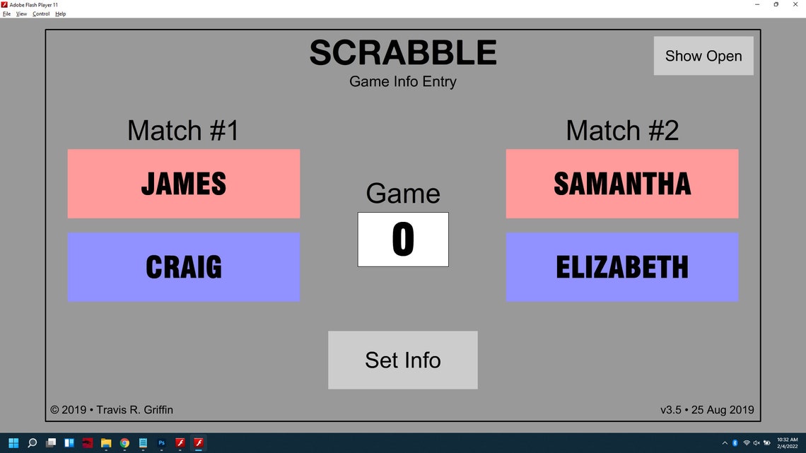 Scrabble Game Show Software Etsy
