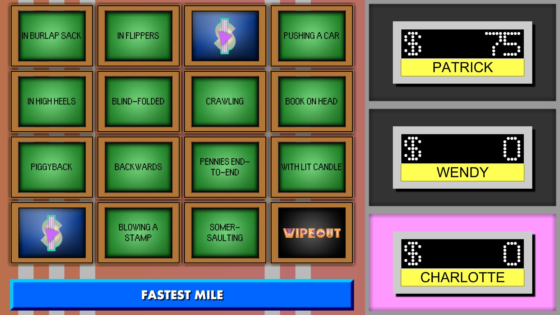 Wipeout Game Show Software Etsy