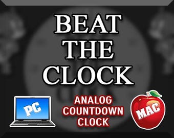 Beat The Clock Game Show - Analog Clock Display