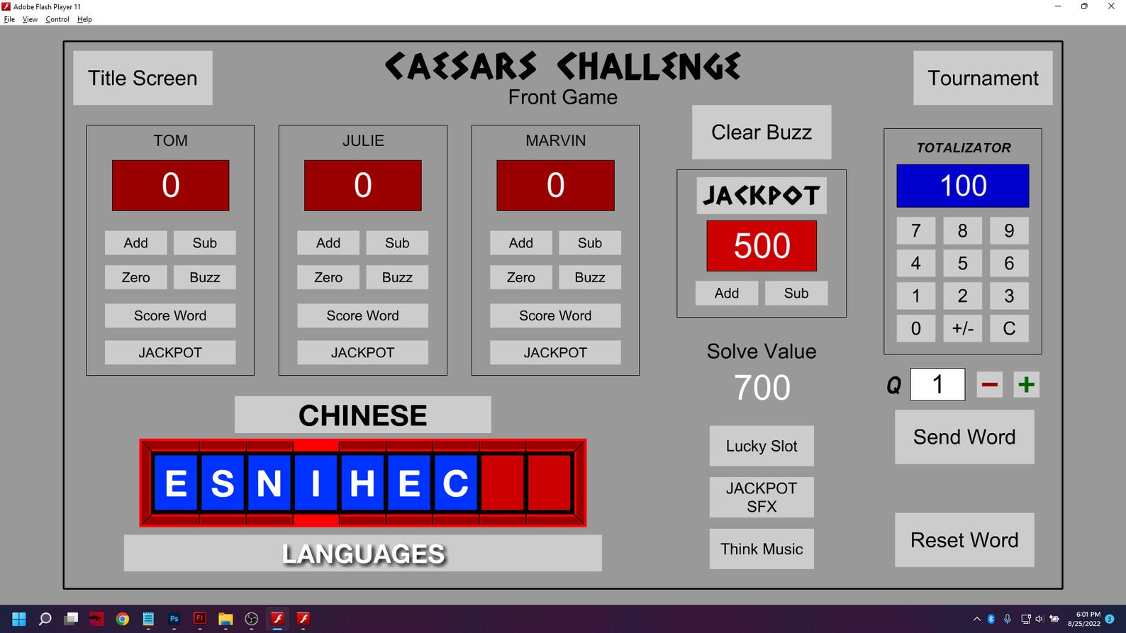 Caesars Challenge Game Show Software Etsy