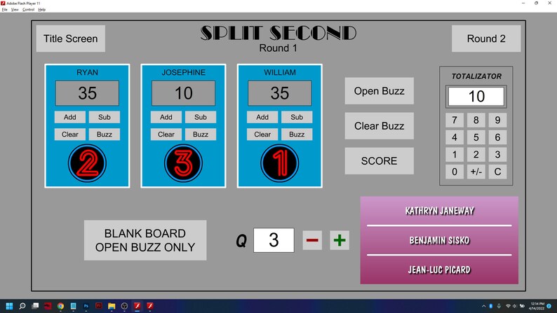 Split Second R4 Software Split Second Game Show Software - Etsy