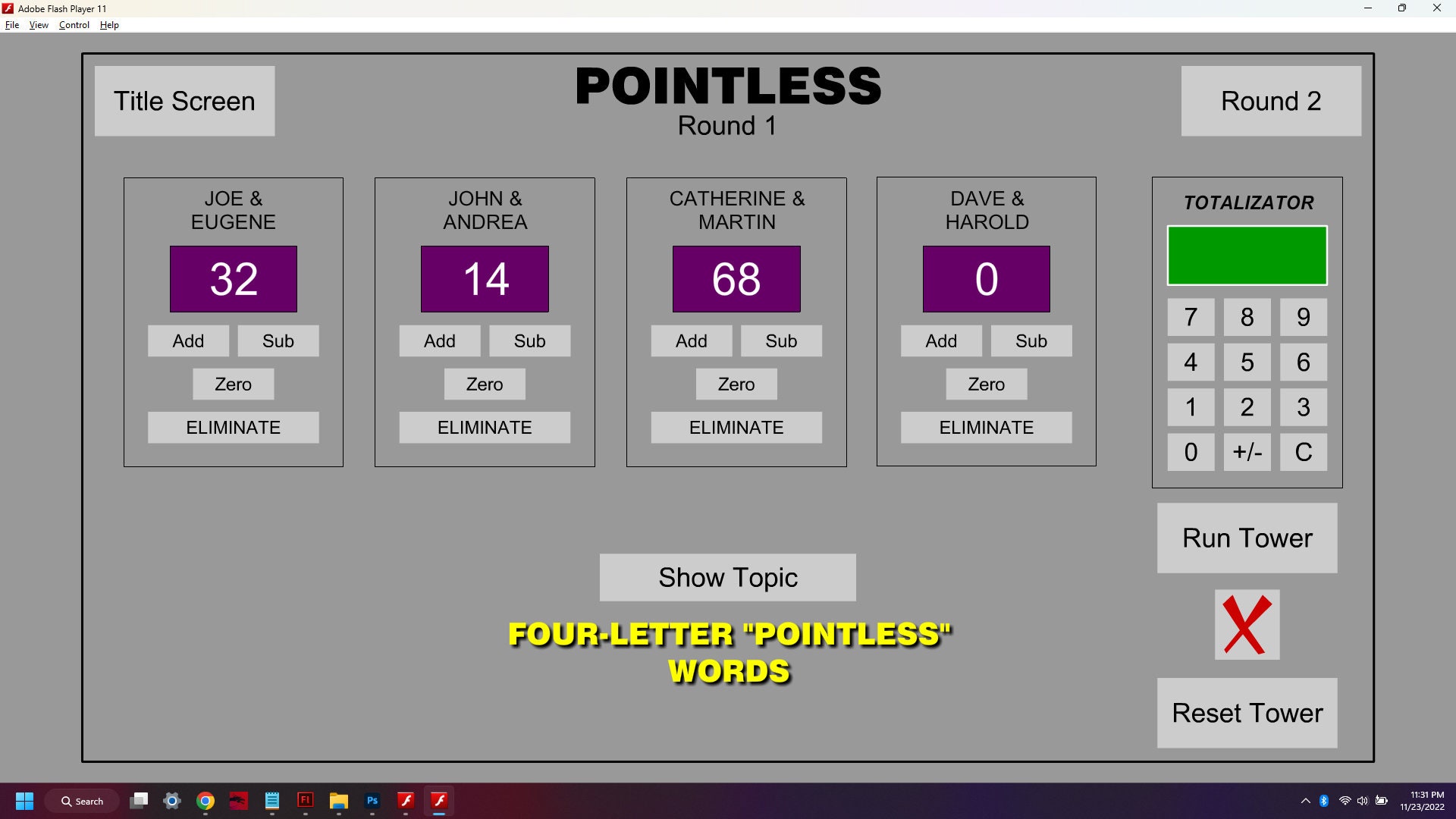 Pointless - Game Show Software - Etsy