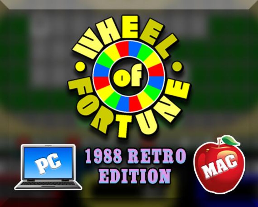 Wheel of Fortune: Retro Edition - Game Show Software - Etsy