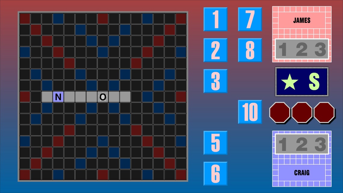 Scrabble Game Show Software Etsy
