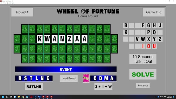 Wheel of Fortune: Retro Edition - Game Show Software - Etsy