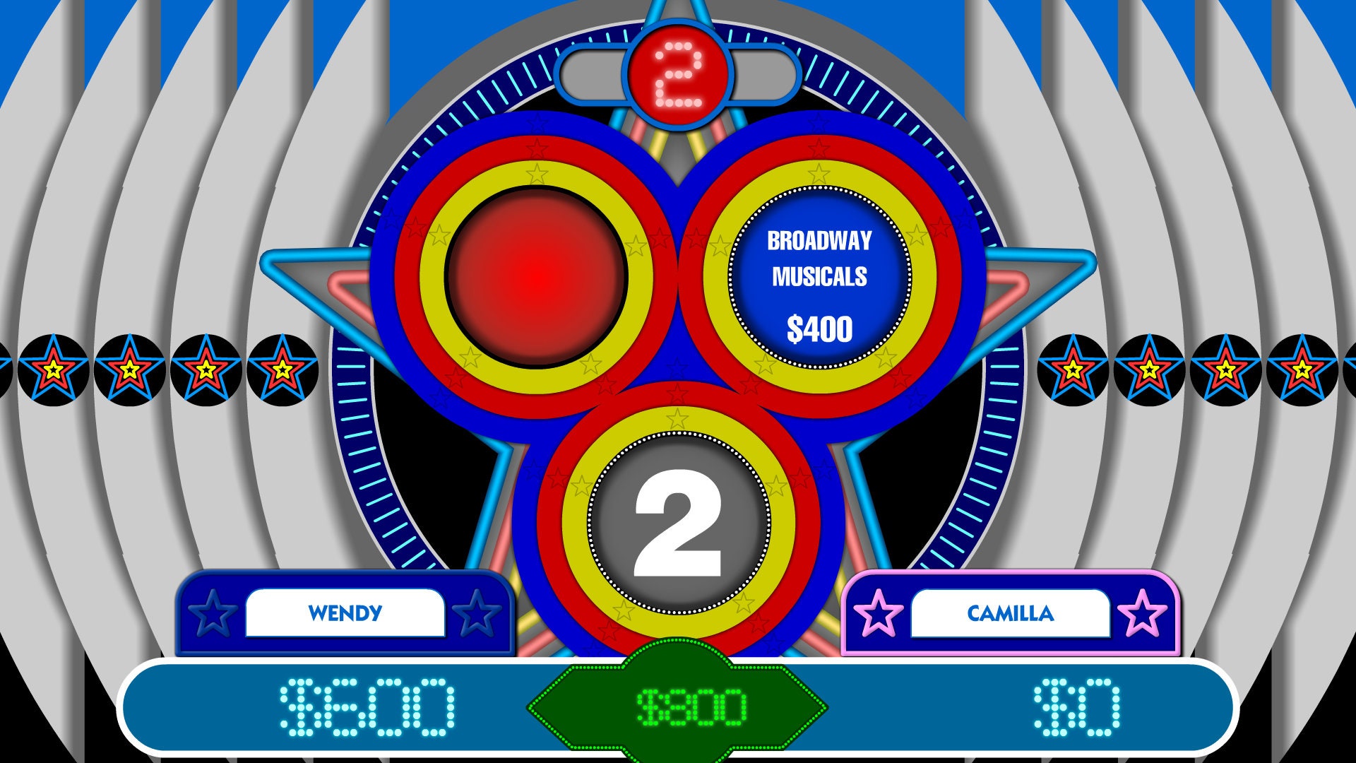 Bullseye Game Show Software Etsy