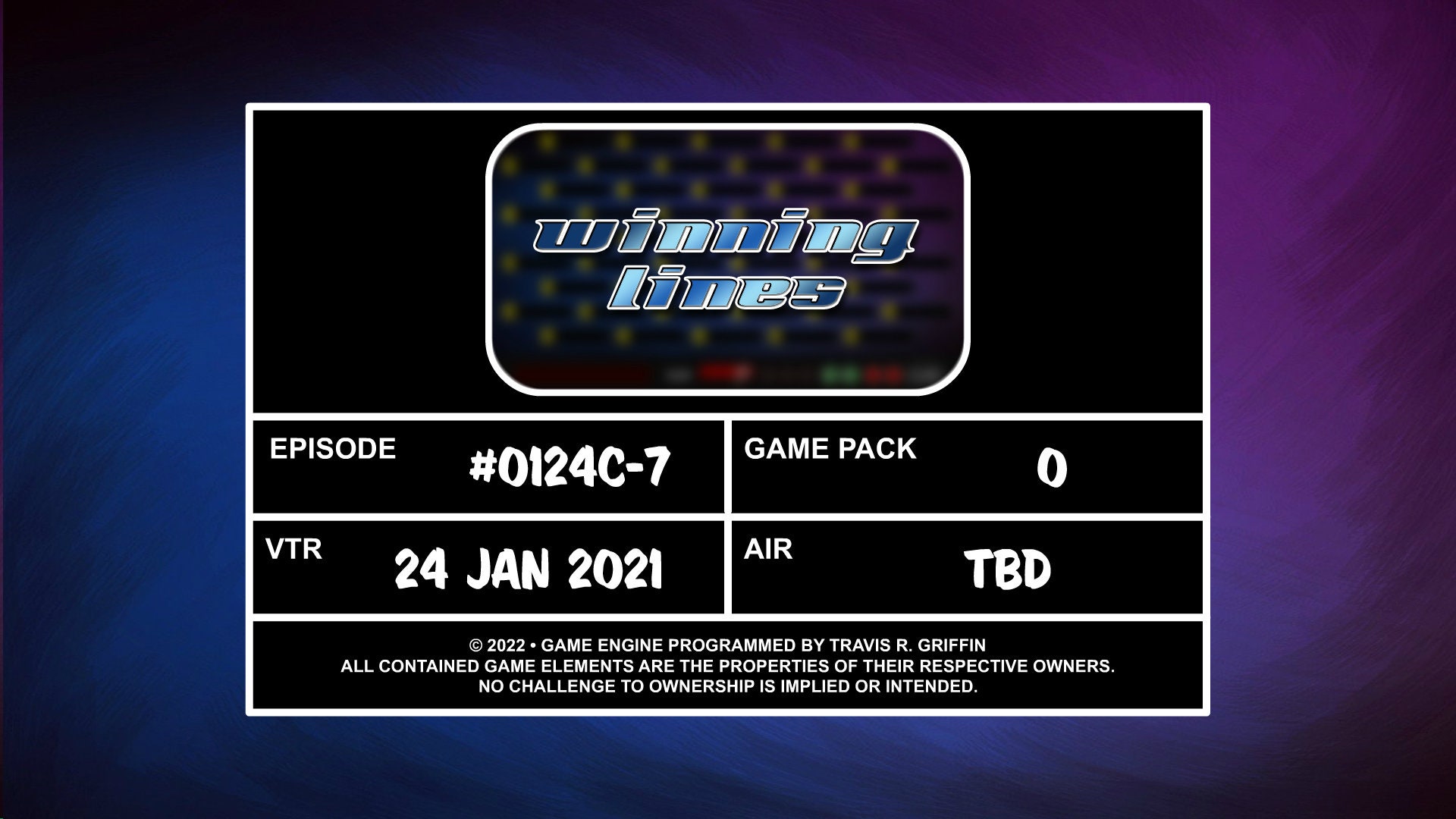 Winning Lines Wonderwall Game Show Software Etsy