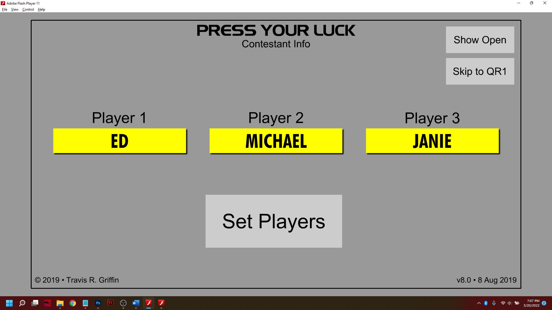Press Your Luck Game Show Software Etsy