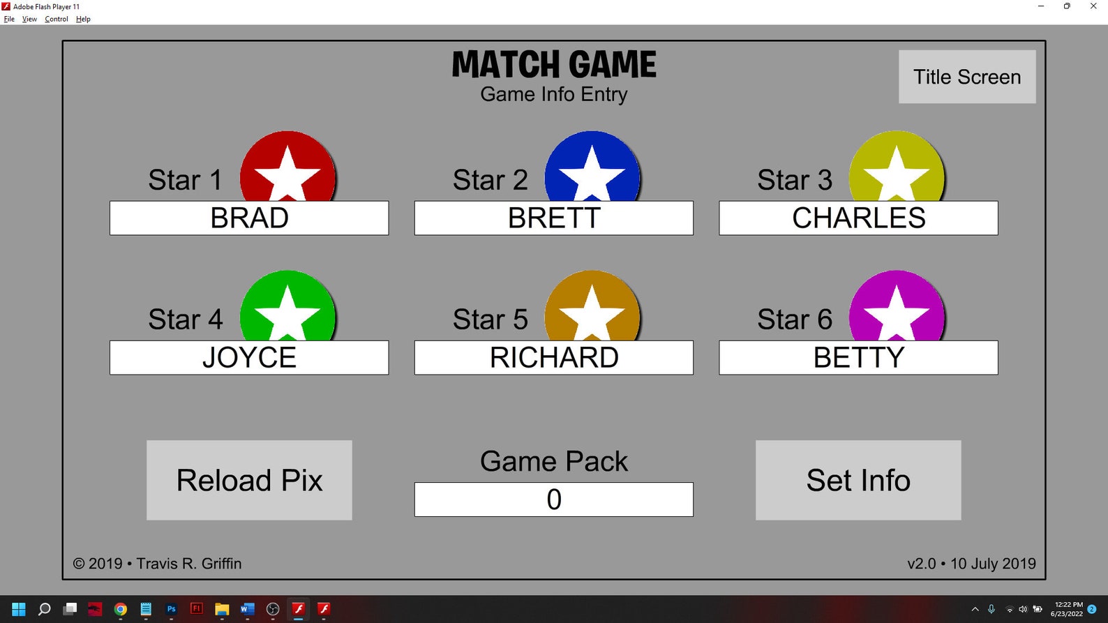 Match Game Game Show Software Etsy