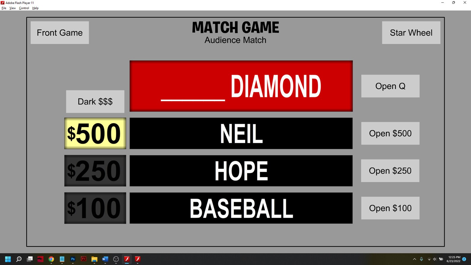 Match Game Game Show Software Etsy