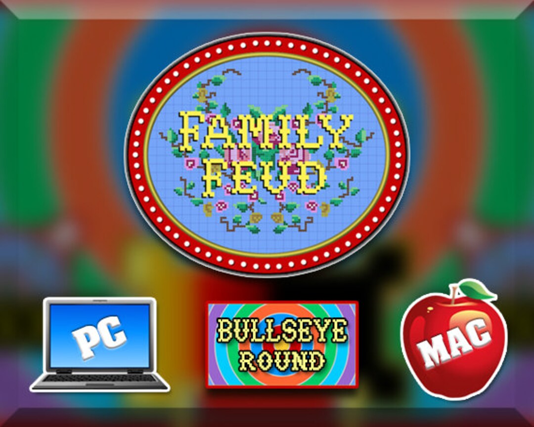 Family Feud Bullseye Era Game Show Software Etsy